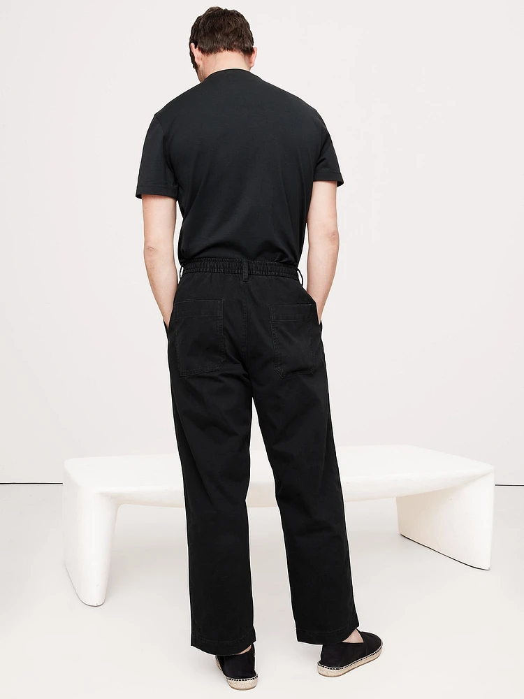 Loose Lightweight Cotton Pull-On Pant