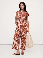 Cotton Poplin Wide-Leg Cropped Jumpsuit