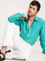 Slim-Fit Linen Shirt