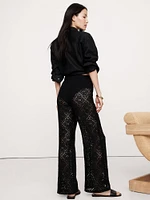 Flared Italian Lace Beach Pant