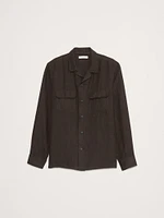 Standard-Fit Linen Resort Shirt