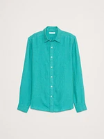 Slim-Fit Linen Shirt