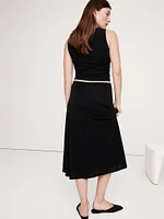Crepe Knit Midi Skirt