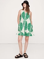 Cotton Poplin Swing Mini Dress
