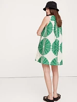 Cotton Poplin Swing Mini Dress