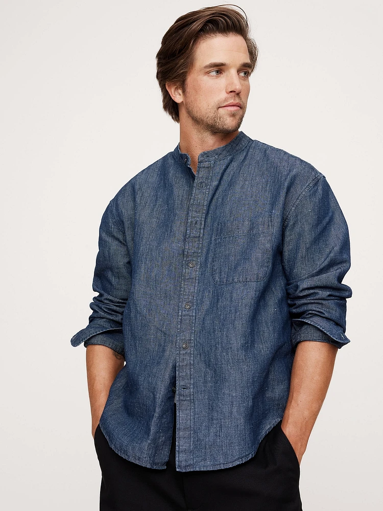 Relaxed-Fit Chambray Shirt