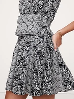 Cotton Poplin Mini Dress with Belt Bag