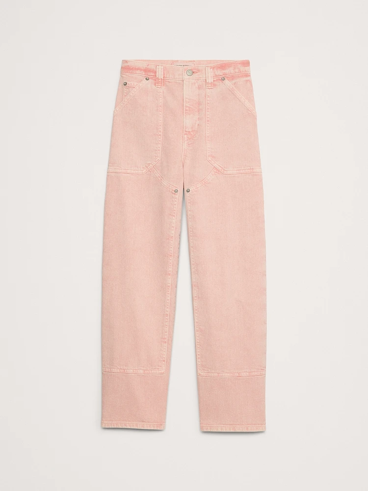 High-Rise Straight Cargo Jean