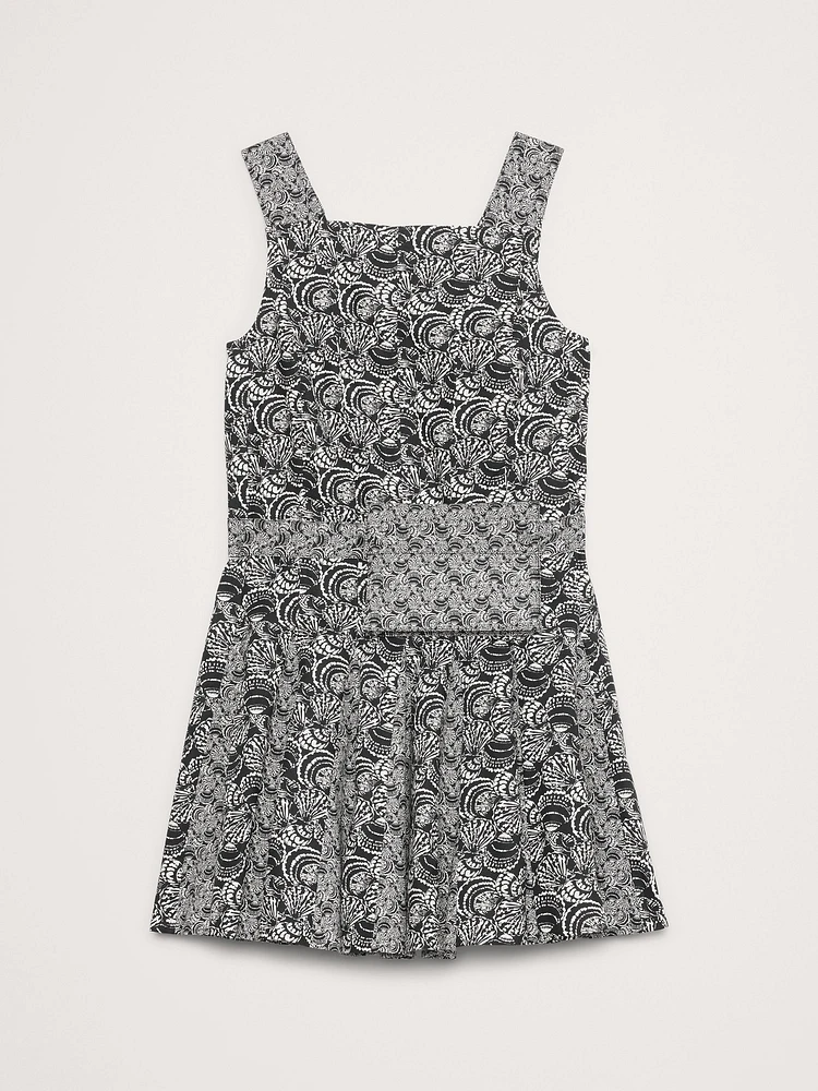 Cotton Poplin Mini Dress with Belt Bag