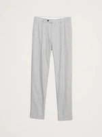 Herringbone Linen-Cotton Suit Pant