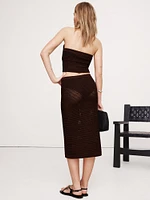 Cotton Crochet Mesh Skirt