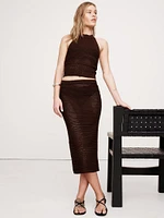 Cotton Crochet Mesh Skirt