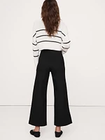 Ultra-High Rise Wide-Leg Everywhere Ponte Cropped Pant