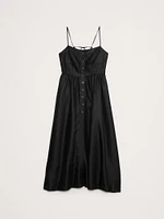 Linen Corset Long Midi Dress