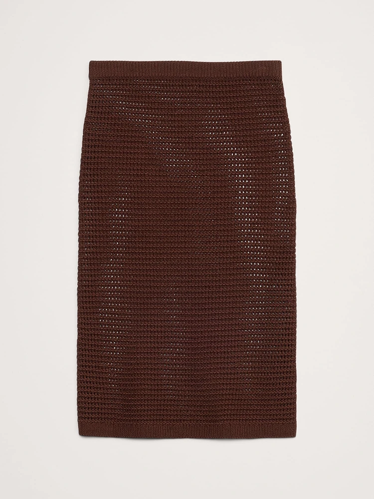Cotton Crochet Mesh Skirt