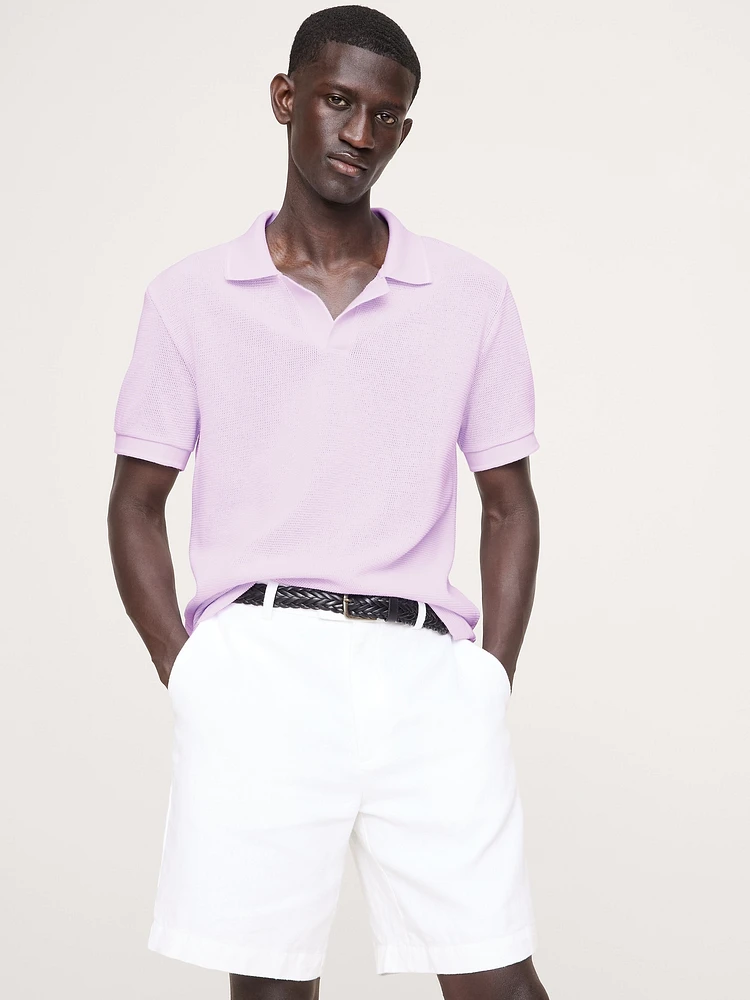 Cotton Mesh Polo