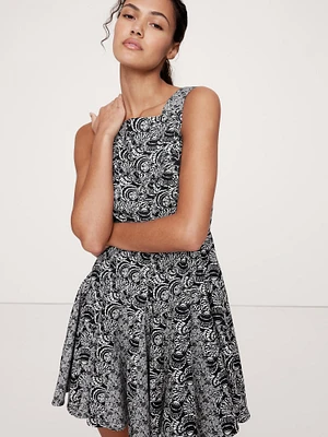Cotton Poplin Mini Dress with Belt Bag