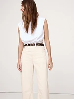 High-Rise Relaxed Barrel Ankle Jean