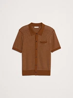 Stripe Cotton Resort Shirt