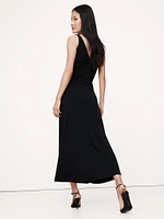 Double-Twist Jersey Midi Dress