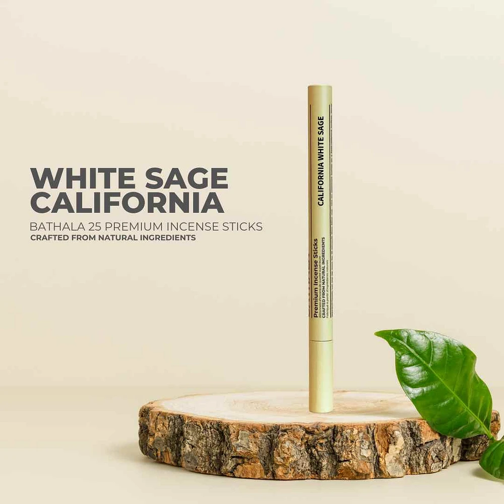 California White Sage I Premium Natural Incense Sticks