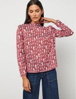 Top de jacquard con cuello alto