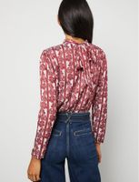 Top de jacquard con cuello alto