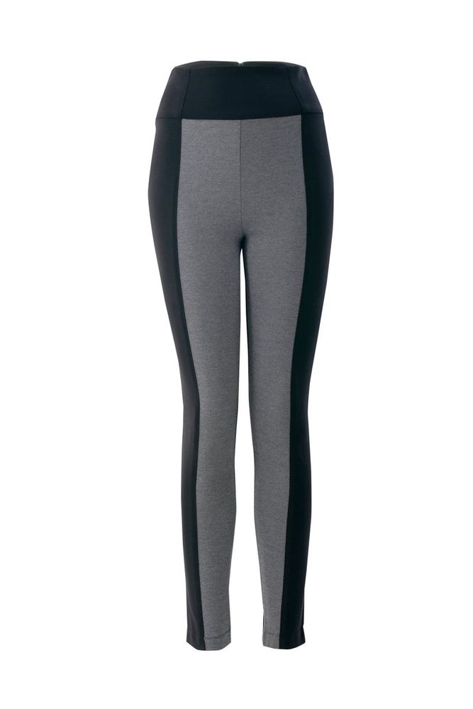 BCBGMAXAZRIA Leggings ajustados de piel sintética de cintura alta para mujer