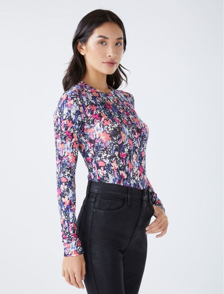 Blusa Manga Larga Estampado Floral