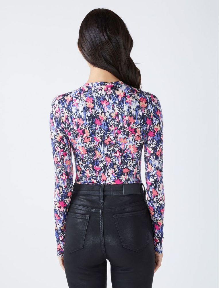 Blusa Manga Larga Estampado Floral