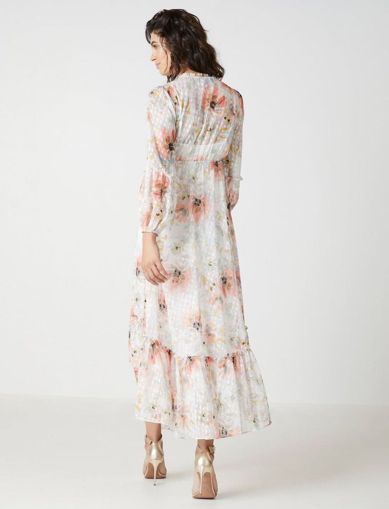 Vestido High and Low con Volantes Floral