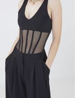 Body Bustier con Transparencia