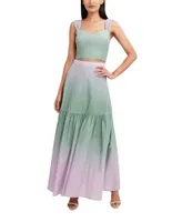 Maxi Falda Ombré con Volante