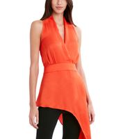 Blusa Corte Imperio Asimetrica Peplum