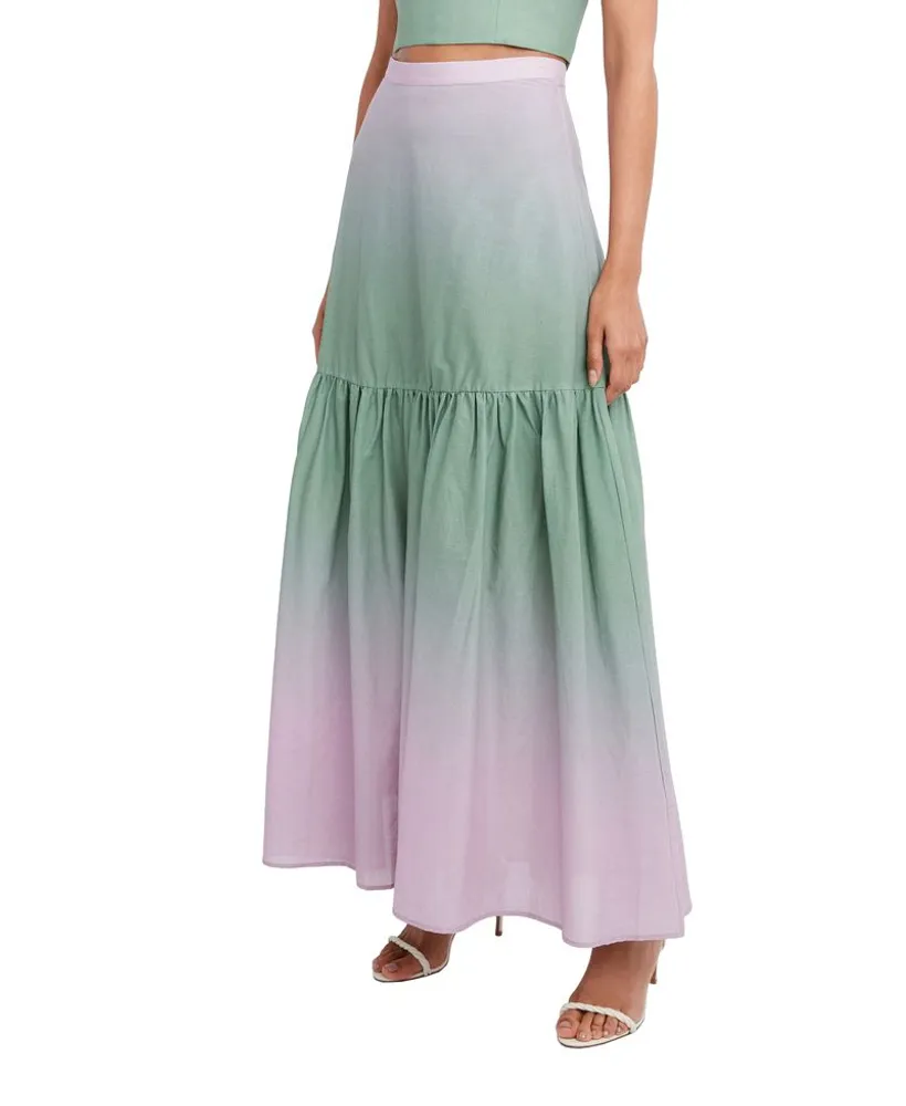 Maxi Falda Ombré con Volante