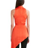 Blusa Corte Imperio Asimetrica Peplum