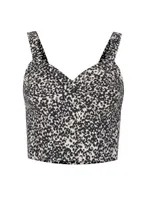 Crop Top Bustier Animal Print Gia