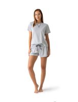 Conjunto de Pijama Jaspeada Camiseta y Short