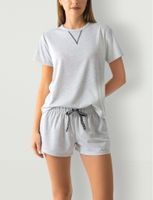 Conjunto de Pijama Jaspeada Camiseta y Short