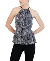 Blusa Halter con Peplum