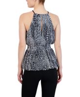 Blusa Halter con Peplum