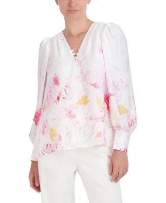 Blusa Manga Ovispo Floral