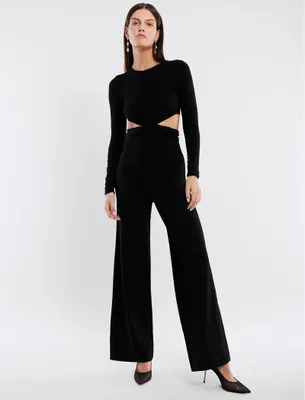 Jumpsuit Cutout Manga Larga