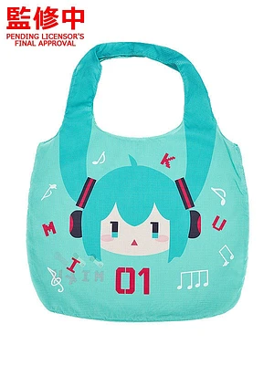 Character Vocal Series 01: Hatsune Miku Hatsune Miku Plushie Reusable Bag