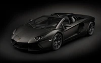 Pocher Hk121 Lamborghini Aventador LP700-4 Roadster Nero Nemesis 1/8