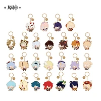 Genshin Impact Chibi Character Series Metal Key Ring