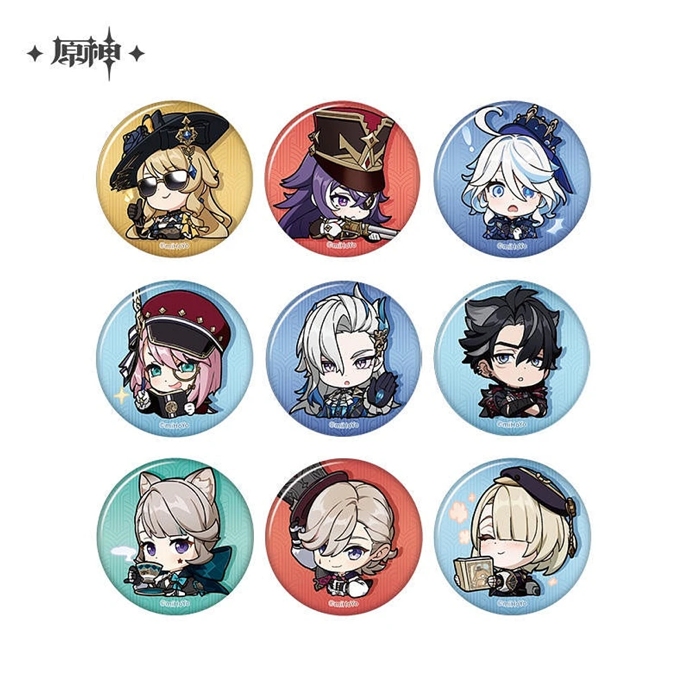 Genshin Impact Chibi Emoji Series Badge Court of Fontaine