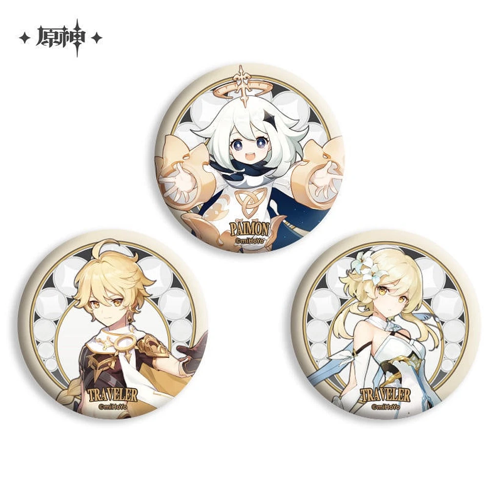 Genshin Impact Traveler Series Character Can Badge