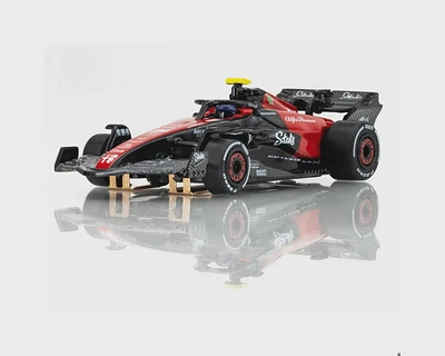 AFX Alfa Romeo 2023 F1 FY-24 HO Scale Slot Car (Black/Red) (LWB) (Mega G+) (Limited Edition) - AFX22084