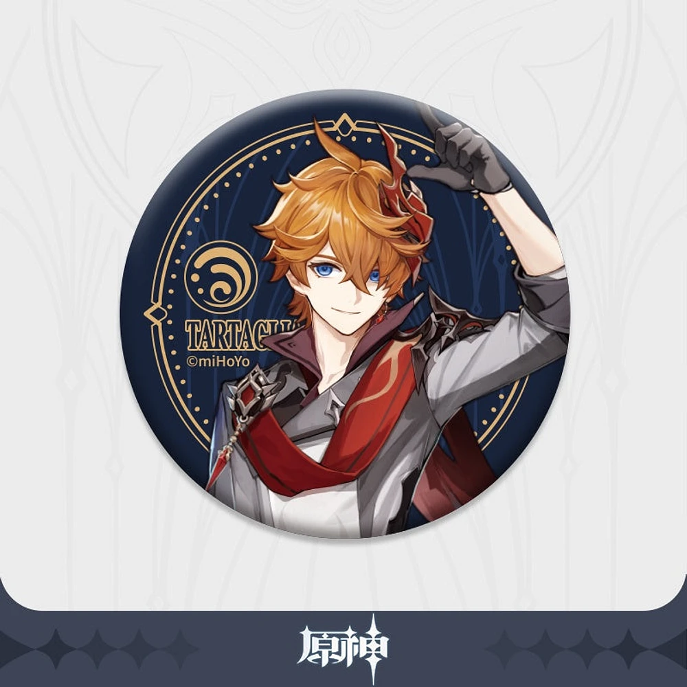 Genshin Impact Fatui Series Character Can Badge - Tartaglia